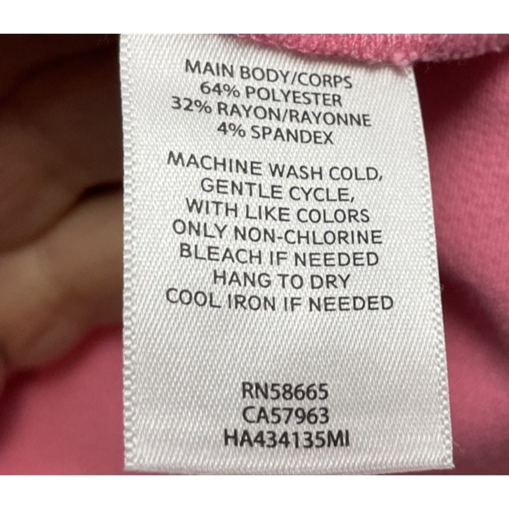 Halogen X Atlantic Pacific Womens Sailor Cropped Pants Size 4 Pink High Waist - Picture 4 of 7